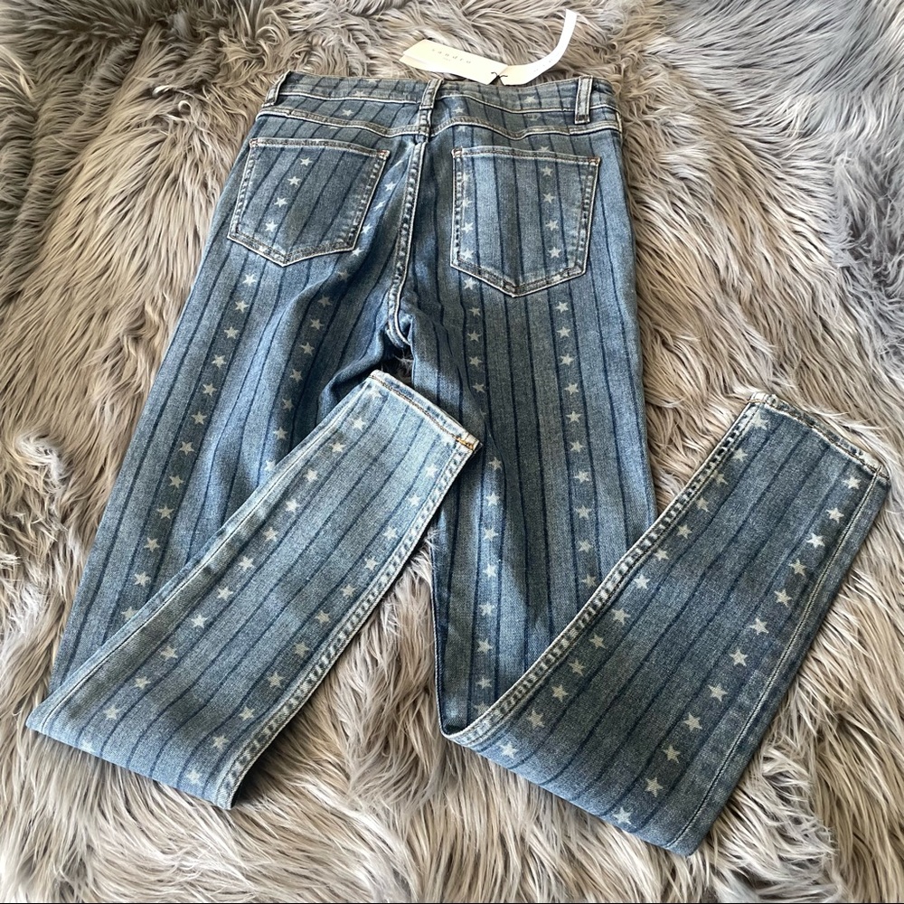 SANDRO star and striped pattern jeans - Picture 7 of 11